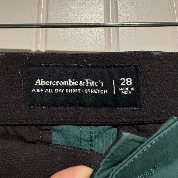 Abercrombie Fitch Teal All Day Shorts Mens 28 - Picture 3 of 5